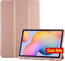 Trifold Stand Folio Cover Case for Galaxy Tab S6 Lite 10.4 with S Pen Holder