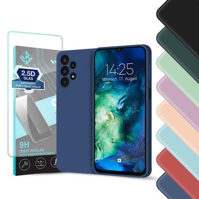 Handyhülle für Samsung Galaxy A13 Handy Case Cover Bumper Schutzhülle 9H Glas