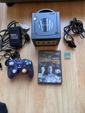 Nintendo GameCube Black Console - DOL-001 with Controller, Memory Card & Game