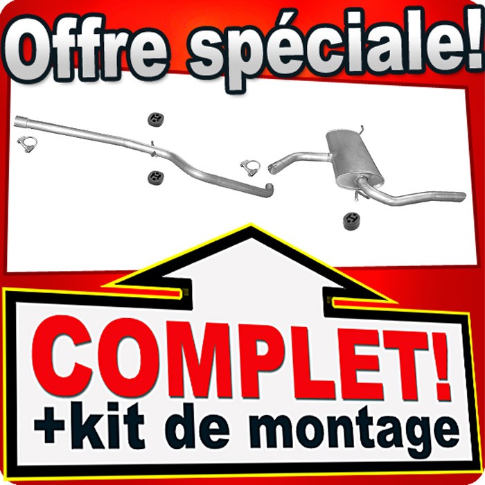 Ligne d'échappement pour Seat Altea XL 1.9 Tdi avec silencieux arrière