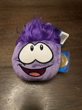 NEW Disney Club Penguin Plush PURPLE PUFFLE W...
