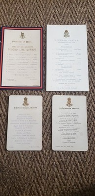 Buckingham Palace / Windsor Castle Event Menüs 1902/1903 King of Italy Besuch