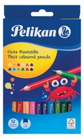 Pelikan Buntstifte Dreieckig Dick, 12Er Set | 724039 | 2019 | Pelikan