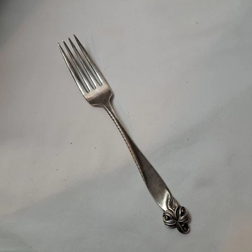 Wallace Sterling Silver Orchid Elegance Dinner Fork 8" No Monogram 2.2oz