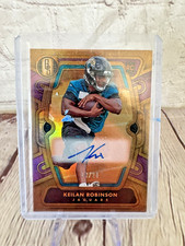 2024 Jaguars Keilan Robinson Gold Standard Numbered Auto Rookie Card /24. rookie card picture
