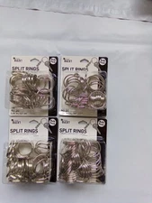 Cousin D.I.Y Split  Rings Create Custom Key Chains 1.25 in/3.2 cm 40 pcs  Silver