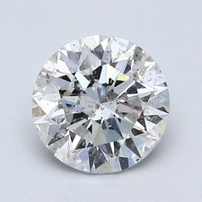 Round Brilliant 1.20 CT Cert. GIA Natural Mined Diamond Loose G color I1 clarity 3675.00 per carat