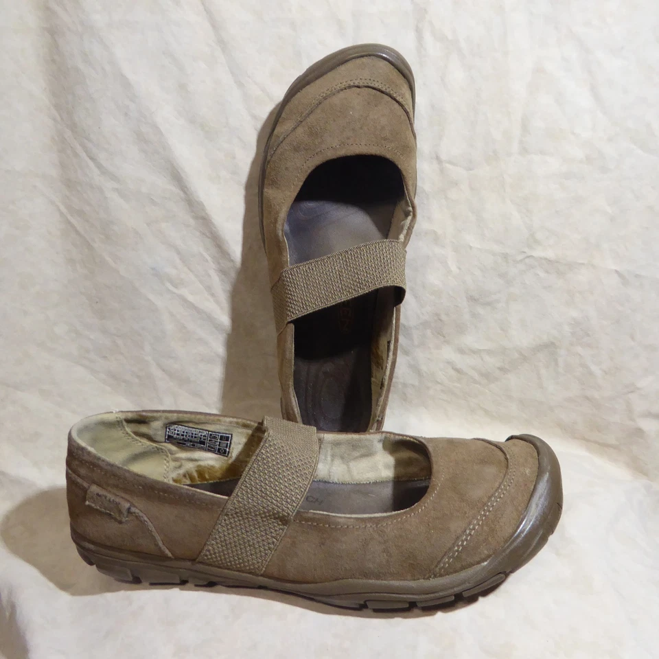 🩰 Keen Sport Mary Janes 9 M Cuero Marrón Tawny; Correa Elástica; Plantillas Contorno Foto 2 de 4
