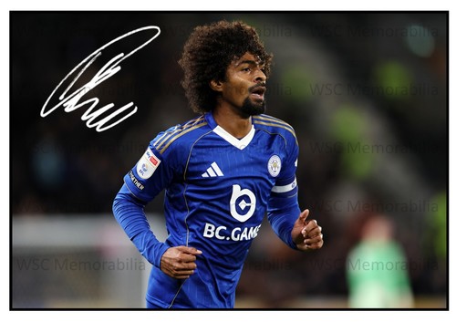 11615. Hamza Choudhury Signed Pictures A4 Prints Leicester Sheff U Watford B'ton