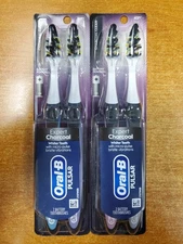 4 Pk: Oral-B Pulsar Toothbrush Battery Powered Expert Charcoal Soft (7710) 10D