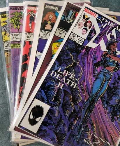 Uncanny X-Men Lot Of 6 - vintage including  251 and some dark phoenix sage