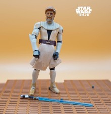 STAR WARS FIGUR 2008 ANIMATED CLONE WARS OBI-WAN KENOBI (ASSAULT ON GEONOSIS)