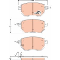 Trw GDB3416 Bremsbelagsatz