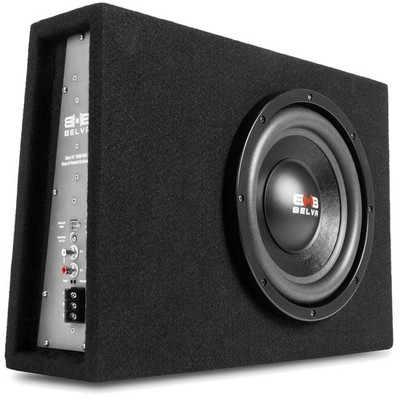 Shallow-Mount 10'' Amplified Subwoofer Combo
