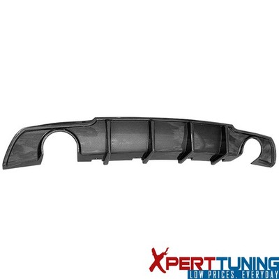 Fits 15-23 Chrysler 300 Rear Bumper Diffuser 4 Shark Fins PP Carbon Fiber Print