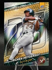 2025 Topps Pristine P-2 Rickey Henderson Perseverance Oakland Athletics