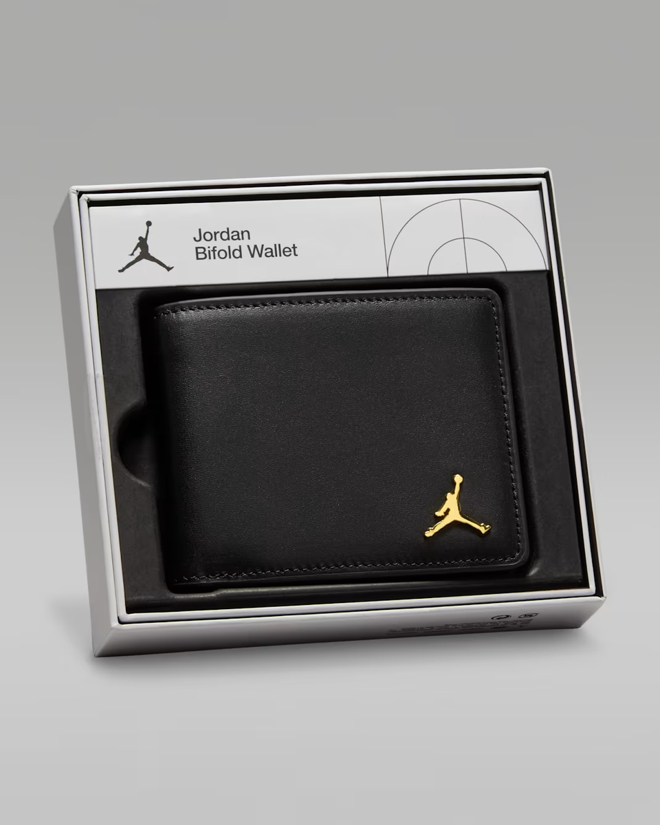 Nike Jordan Jumpman Ingot Bifold Wallet – Black – Genuine Leather