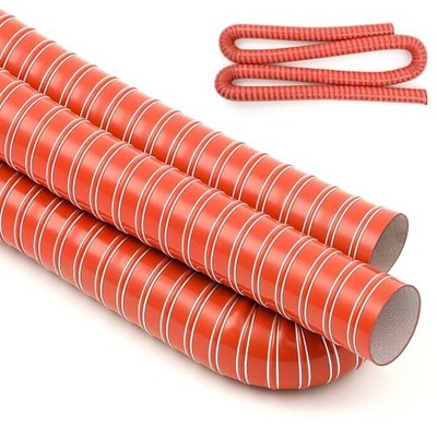  2.5'' Air Duct Hose Cooling Air Ducting, Length 3 Meter 10 ft 2.5'' 2.5 Inch Red