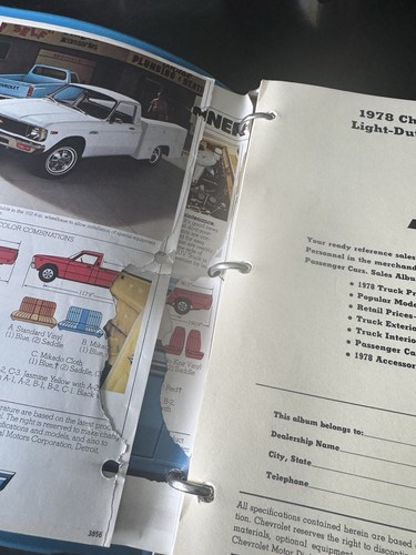 1978 Chevy Truck Data Book Upholstery Dealer Album Pickup Van Suburban Blazer - Bild 3 von 24