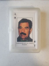 Unbranded Desert Storm Iraq Most Wanted Playing Cards New Clear Box!