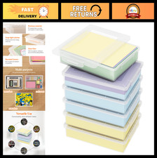 Multi-Purpose Paper Organizer Storage Box with Lids, 6 Pcs, Fits 8.5"x11" Docume