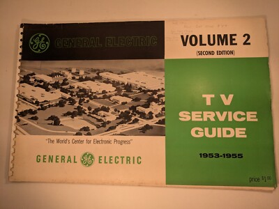 General Electric TV Schematic Diagrams Service Guide Vol 2 1952-1955