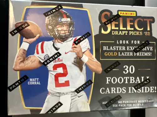 2022 Panini Select NFL Draft Picks Football Card Blaster Box Factory Sealed New!