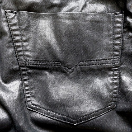 DIESEL KROOLEY Jogg Sweat Pants Leather-like Tapered Jeans 0849R W30 L32 RRP£275 - Picture 18 of 24