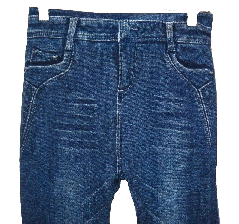 Super Cute "Blue Jean" Print Stretch, Yoga, Activewear Pants-S, blue
