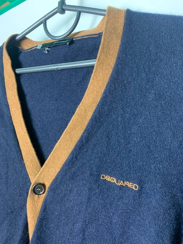 Vintage streetwear designer luxury Wool Cardigan Dsquared Size s - Image 2 of 4