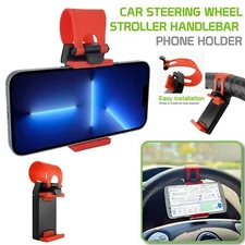 Cellet Car Steering Wheel Phone Holder – Secure Mount for Phones up to 79mm Wide
