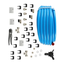 3/4" Pipe x 100 FT M7500 New Compressed Air Piping Tubing System Master Kit