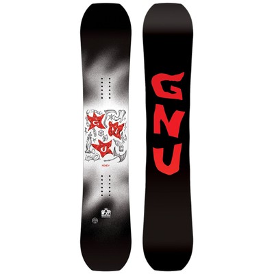 GNU Money Men's Park Snowboard, 150cm Wide MY25