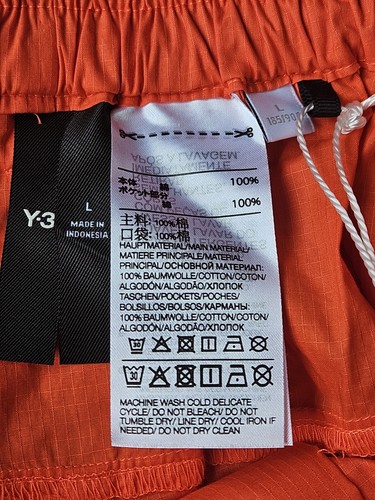 NEW Men's Size Large adidas Y-3 Ripstop Shorts HZ8816 Orange Authentic Rare - Picture 12 of 13