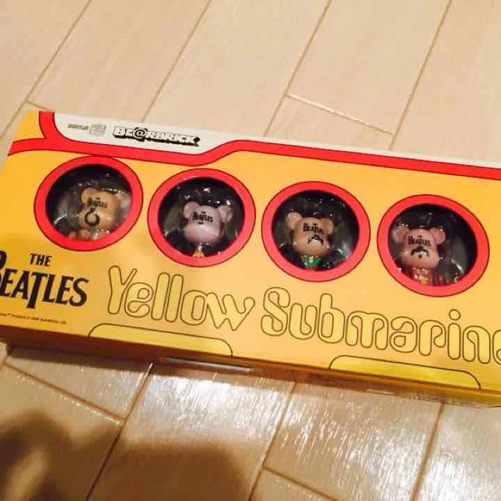 The Beatles Yellow Submarine Bearbrick 100% Figure set Bear Medicom Toy Mint