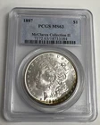 1887 PCGS MS63 McClaren Collection II Morgan Silver Dollar $1