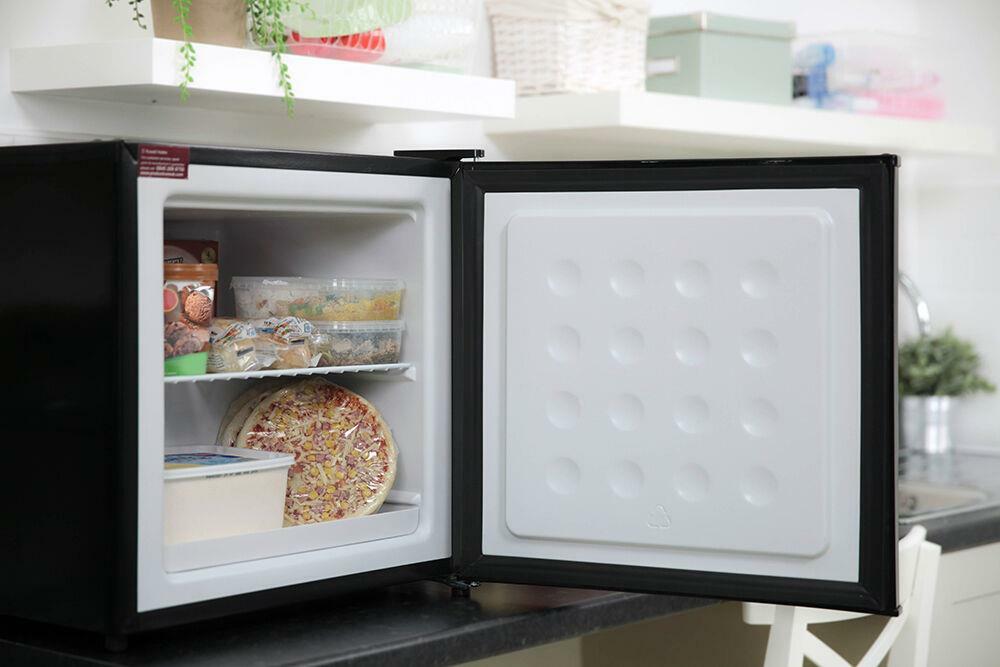 Russell Hobbs Mini Freezer Black 32L Table Top, Adjustable Thermostat