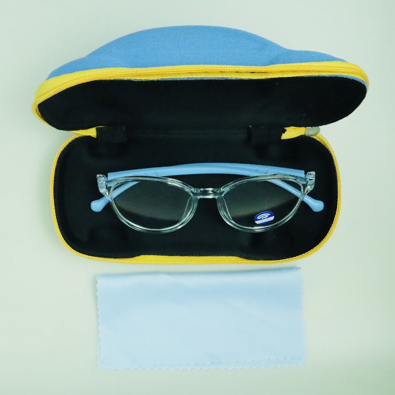Anti Blue Light Glasses Blocking Computer For Kids Boys with Blue Cute Car CASE-image