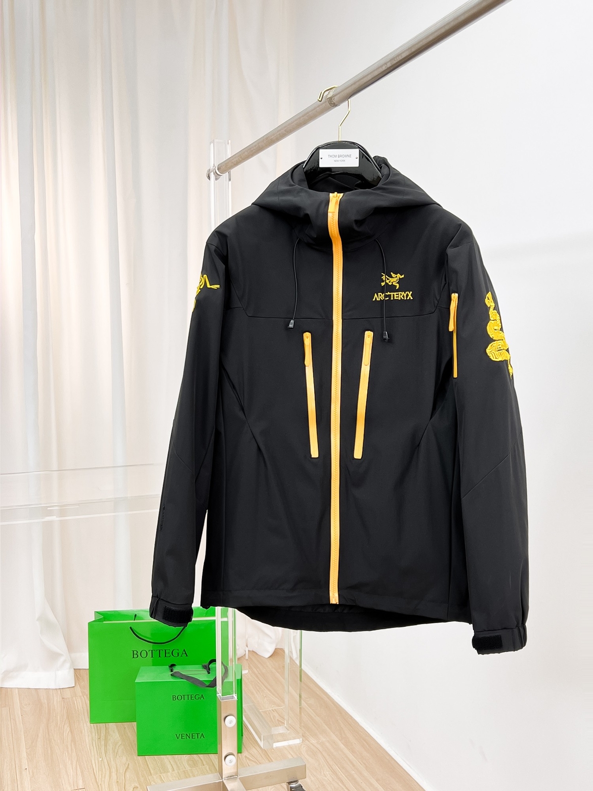 ARC'TERYX Arcteryx nuovo nero giacca uomo con cappuccio taglia M 3XL