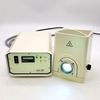 Zeiss Microscope HBO 100 Mercury Lamphouse with ebq 100 Power Supply