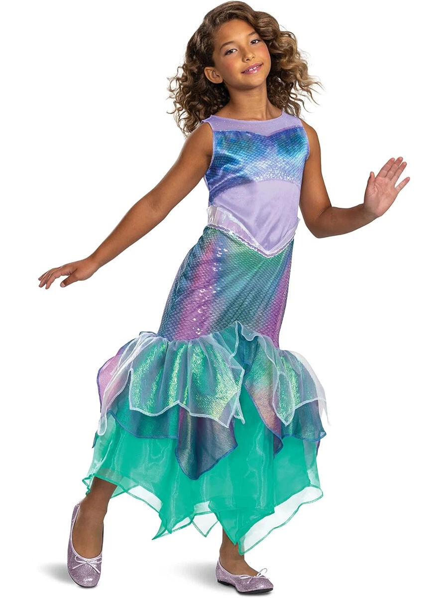 chinese dress ladies Girls' Mermaid Print Twirl Dress 2 main image 0