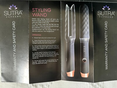 Sutra Styling Wand Hair Straightener Sutra Hair Wand Sutra Supreme