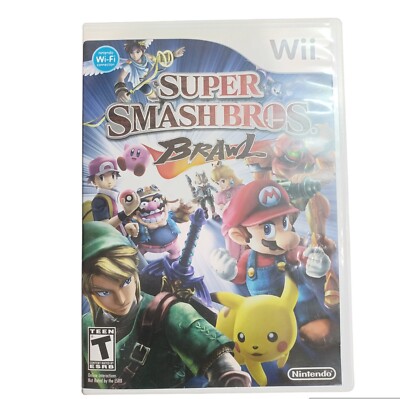  Super Smash Bros. Brawl (Nintendo Wii, 2008) Complete