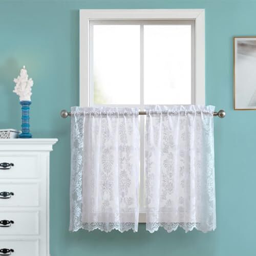 Pair of 30 Inches Wide x 36 Inches Long 2 Tier Panels: 30" x 36" Each White - Bild 1 von 7