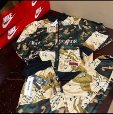 Reason Mens Multicolor Camouflage Full Zip Jacket Track Pant Tracksuit Size M