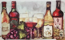 ANTI-FATIGUE NONSLIP FLOOR MAT (18" x 30") PVC, WINE & GRAPES, MOSCATO by Achim