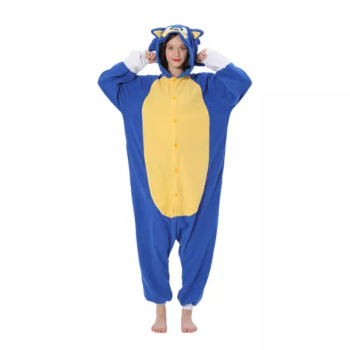 Sonic the Hedgehog 1Onesie Kigurumi Costume Pajamas Cosplay Fancy Dress new UK* - Picture 3 of 14