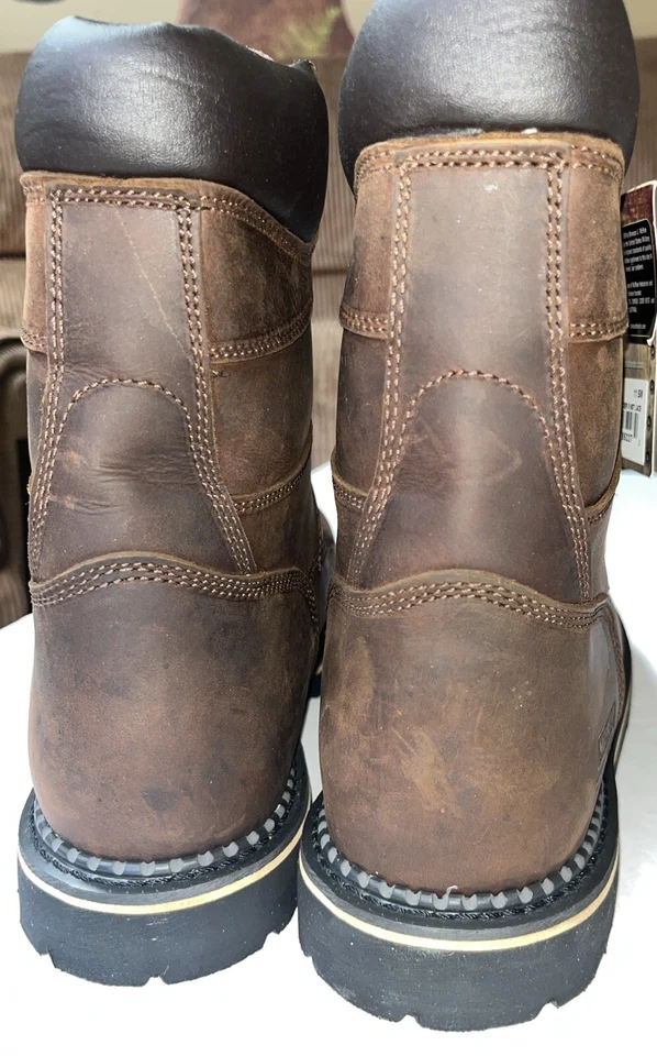 McRae Industrial MR88144 Hombres Cuero Marrón Puntera de Acero Botas de Seguridad 11.5M NUEVAS Foto 4 de 4