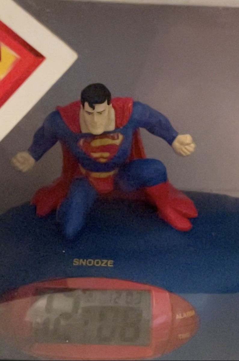 NEW in BOX Superman Projection Alarm Clock WARNER BROS. | eBay