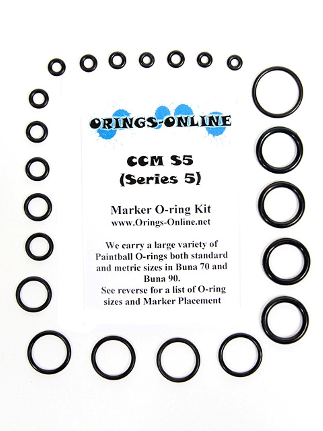 CCM S5 Paintball Marker Chipley Custom Machine O-ring Oring 